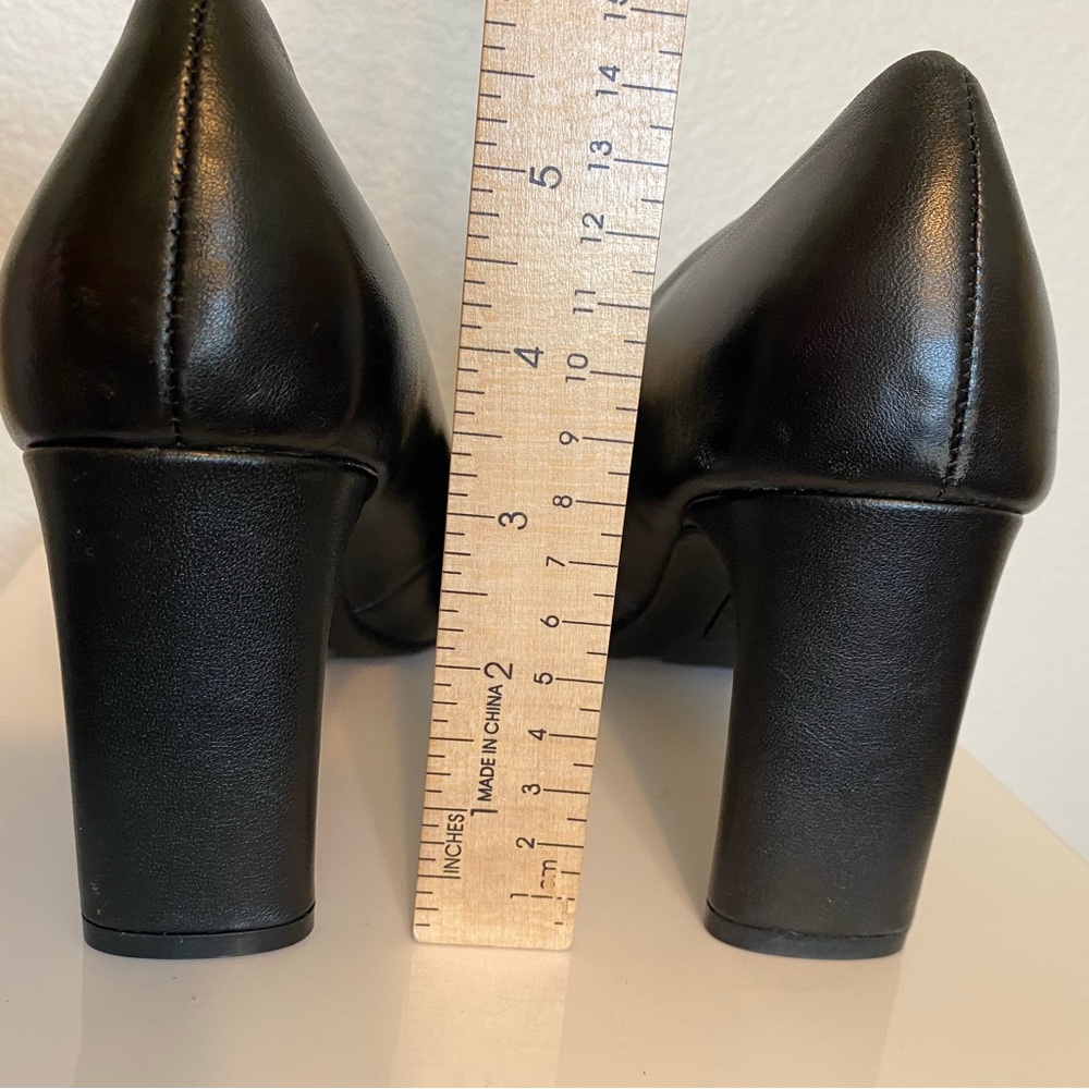 Alfani Step N Flex Tarah Leather Pump Black NWOB 9.5 - Picture 3 of 10